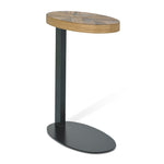 Tammi Oval Side Table - European Knotty Oak Side Table VN-Core   