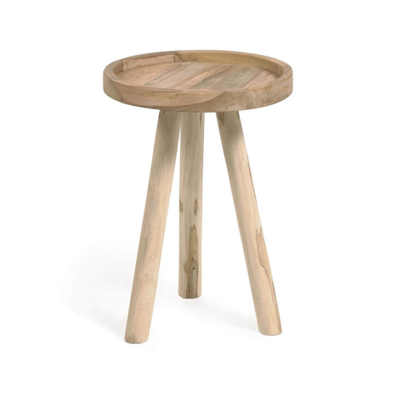 Brooks Solid Teak Side Table - Natural Side Table The Form-Local   