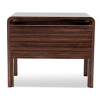 Amparo Single Drawer Bedside Table - Walnut Bedside Table AU Wood-Core   