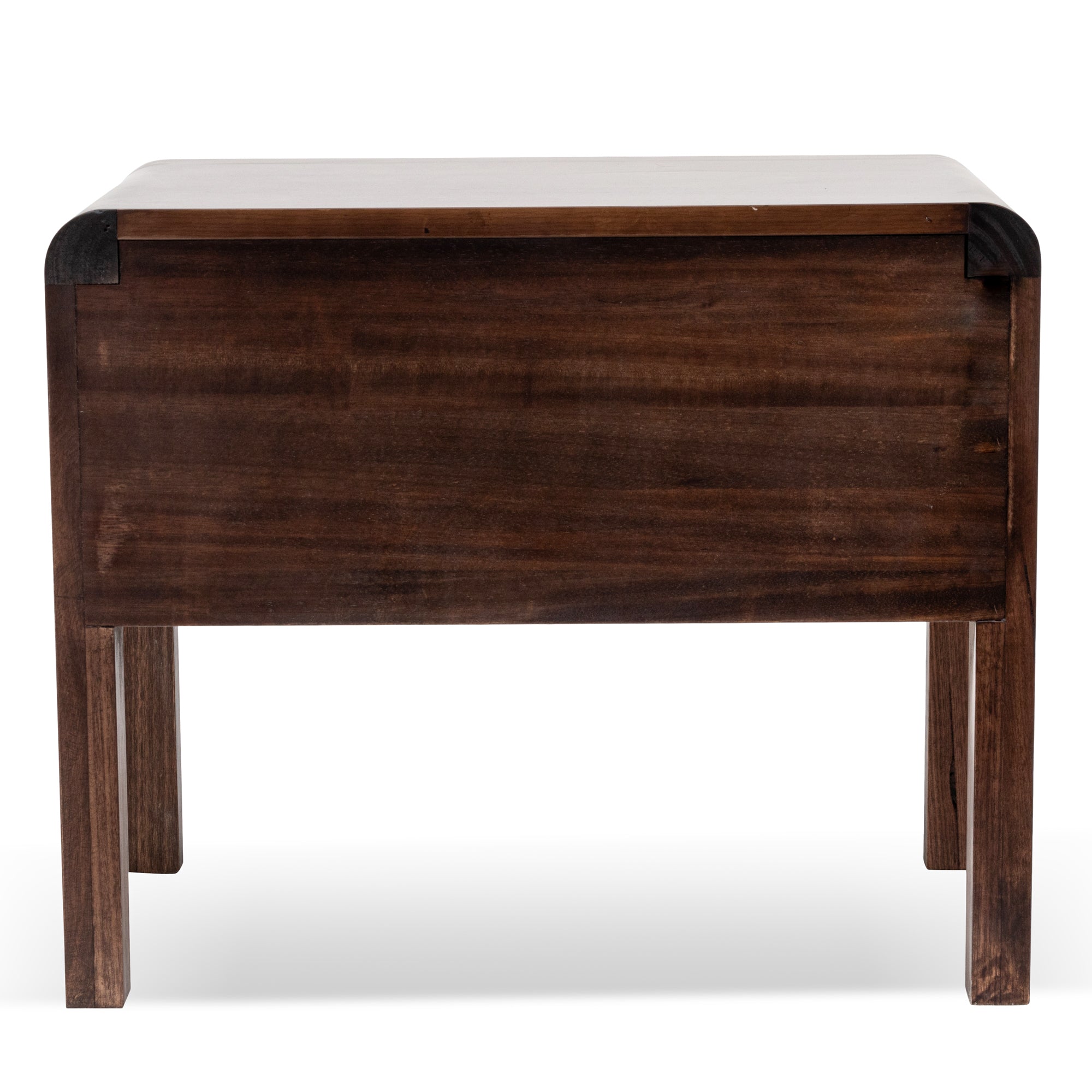 Amparo Single Drawer Bedside Table - Walnut Bedside Table AU Wood-Core   