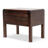 Amparo Single Drawer Bedside Table - Walnut Bedside Table AU Wood-Core   