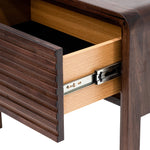 Amparo Single Drawer Bedside Table - Walnut Bedside Table AU Wood-Core   