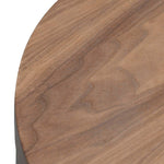 Honigold Round Wooden Bedside Table - Walnut Bedside Table Better B-Core   