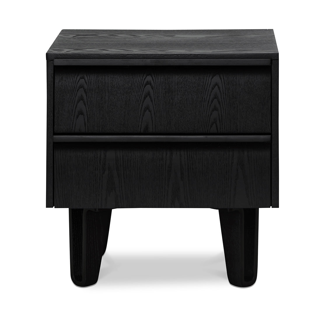 Evans Bedside Table - Full Black Bedside Table Drake-Core