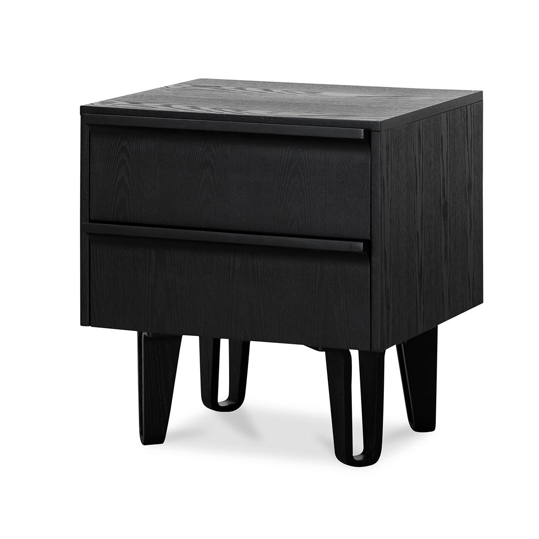 Evans Bedside Table - Full Black Bedside Table Drake-Core