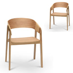 Set of 2 - Phelps Dining Chair - Natural Dining Chair Swady-Core   