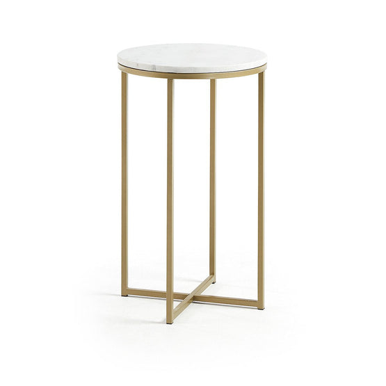 Sheffield Marble Side Table - Gold Side Table The Form-Local   