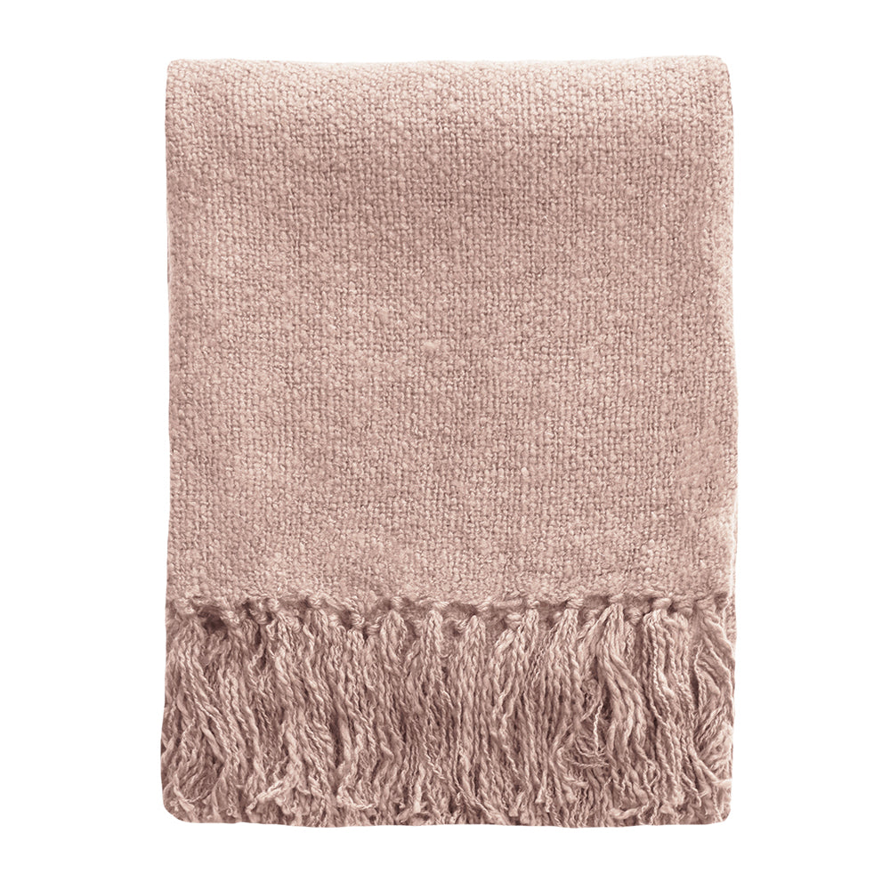 Baya Serenade Throw - Dusky Rose Throw Furtex-Local