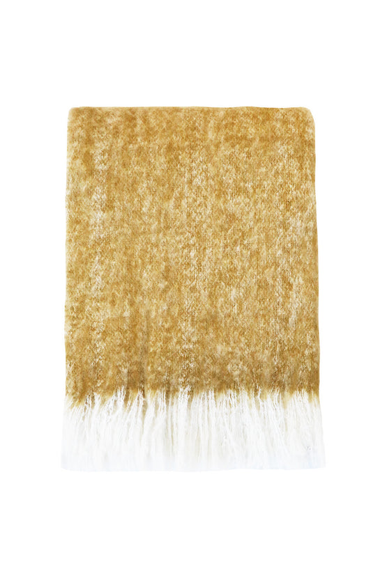 Mulberi Sorrento Wool Blend Throw - Turmeric TH7372-FRX