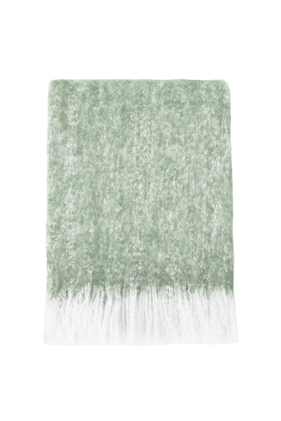 Mulberi Sorrento Wool Blend Throw - Sage TH7373-FRX