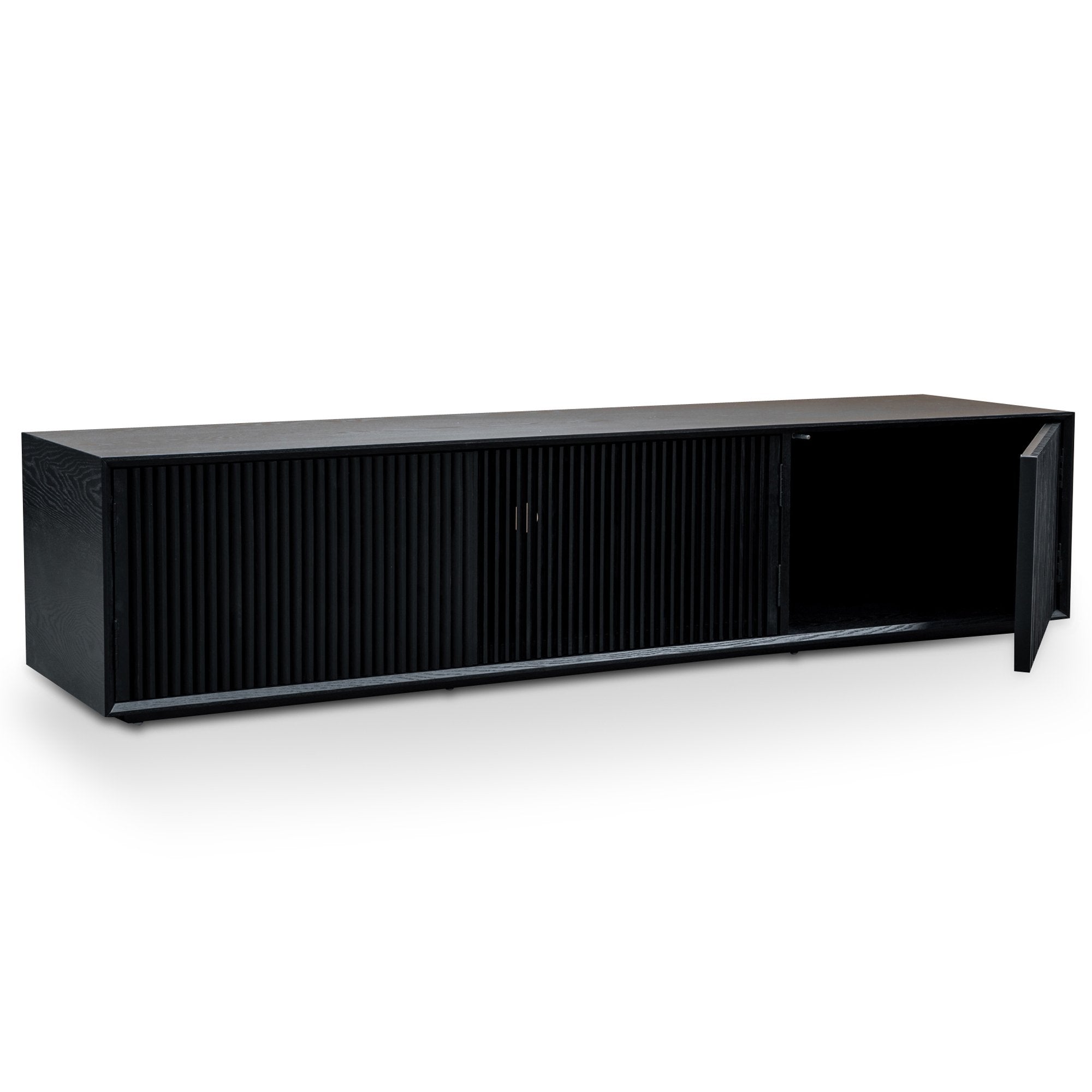 Dahlia 2m Wooden TV Entertainment Unit - Black TV/Entertainment Unit Dwood-Core   