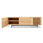 Ex Display - Onito 180cm TV Entertainment Unit - Natural with Black Legs TV/Entertainment Unit KD-Core