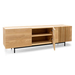 Ex Display - Onito 180cm TV Entertainment Unit - Natural with Black Legs TV/Entertainment Unit KD-Core