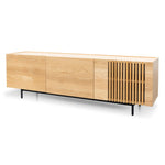 Onito 180cm Wooden TV Entertainment Unit - Natural with Black Legs TV2810-KD