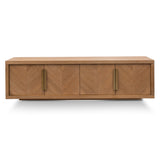 Ex Display - Miriam 1.8m TV Entertainment Unit - Dusty Oak with Gold Handle TV/Entertainment Unit Valerie-Core