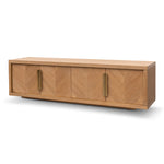 Ex Display - Miriam 1.8m TV Entertainment Unit - Dusty Oak with Gold Handle TV/Entertainment Unit Valerie-Core