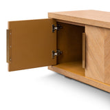 Ex Display - Miriam 1.8m TV Entertainment Unit - Dusty Oak with Gold Handle TV/Entertainment Unit Valerie-Core