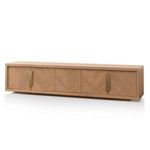 Miriam 2.23m Entertainment TV Unit - Dusty Oak with Gold Handle TV/Entertainment Unit Valerie-Core   
