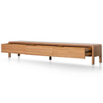 Ex Display - Amparo 2.2m TV Entertainment Unit - Messmate GOLD HANDLES v1 TV/Entertainment Unit AU Wood-Core