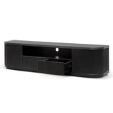Elino 2m Veneer Top Entertainment TV Unit - Full Black TV/Entertainment Unit Dwood-Core   