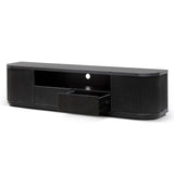 Ex Display - Elino 2m Veneer Top Entertainment TV Unit - Full Black TV/Entertainment Unit Dwood-Core