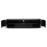 Ex Display - Elino 2m Veneer Top Entertainment TV Unit - Full Black TV/Entertainment Unit Dwood-Core
