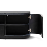 Elino 2m Veneer Top Entertainment TV Unit - Full Black TV/Entertainment Unit Dwood-Core   