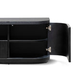 Elino 2m Veneer Top Entertainment TV Unit - Full Black TV/Entertainment Unit Dwood-Core   