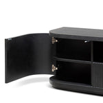 Elino 2m Veneer Top Entertainment TV Unit - Full Black TV/Entertainment Unit Dwood-Core   