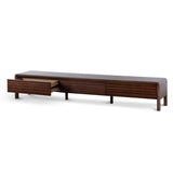 Amparo 2.2m TV Entertainment Unit - Walnut TV/Entertainment Unit AU Wood-Core   
