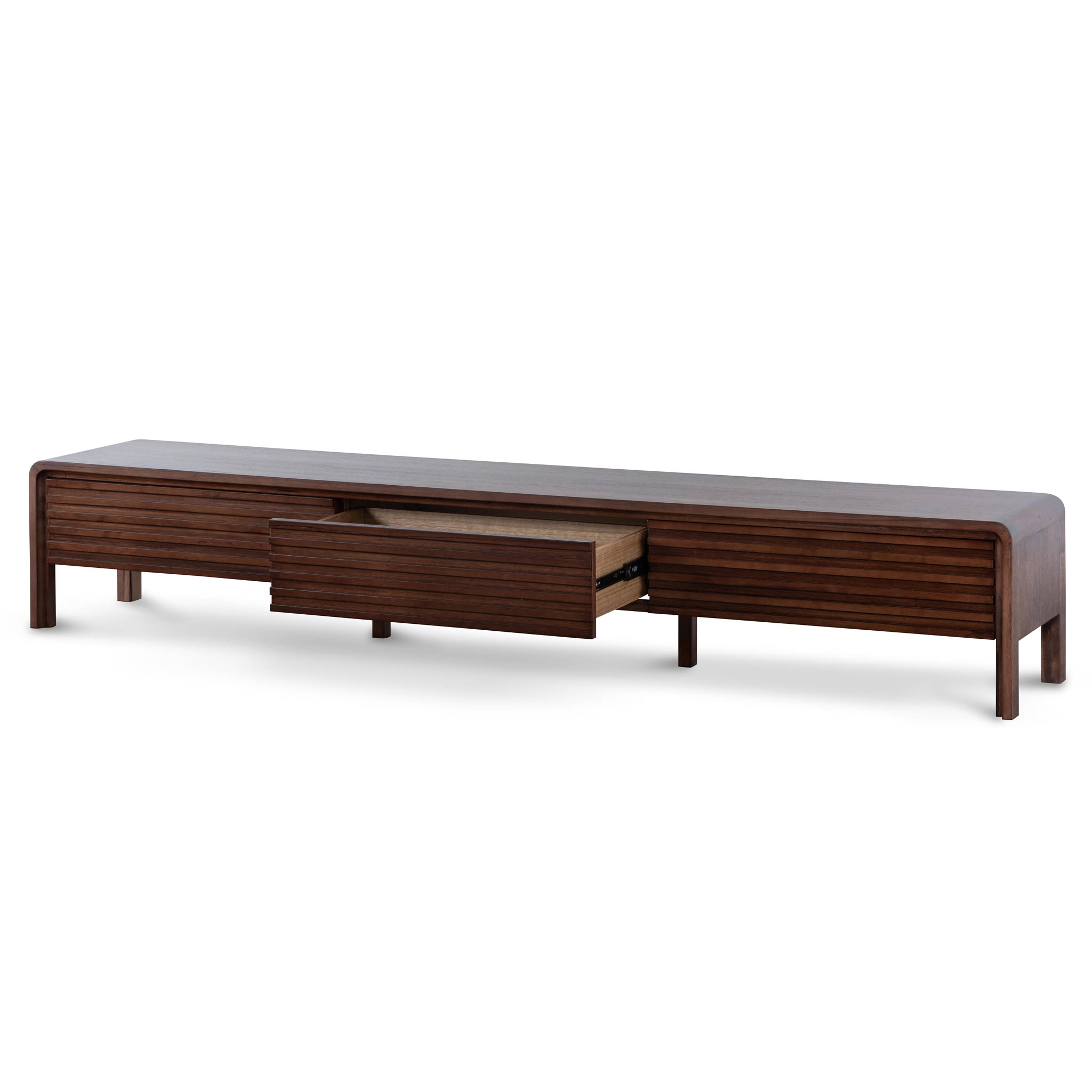 Amparo 2.2m TV Entertainment Unit - Walnut TV/Entertainment Unit AU Wood-Core   