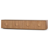 Ex Display - Curtis 2.3m Wooden TV Entertainment Unit - Natural TV/Entertainment Unit Century-Core