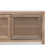 Tapia 2m TV Entertainment Unit - Natural with Rattan Doors TV/Entertainment Unit Reclaimed-Core   