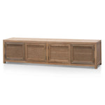 Tapia 2m TV Entertainment Unit - Natural with Rattan Doors TV/Entertainment Unit Reclaimed-Core   