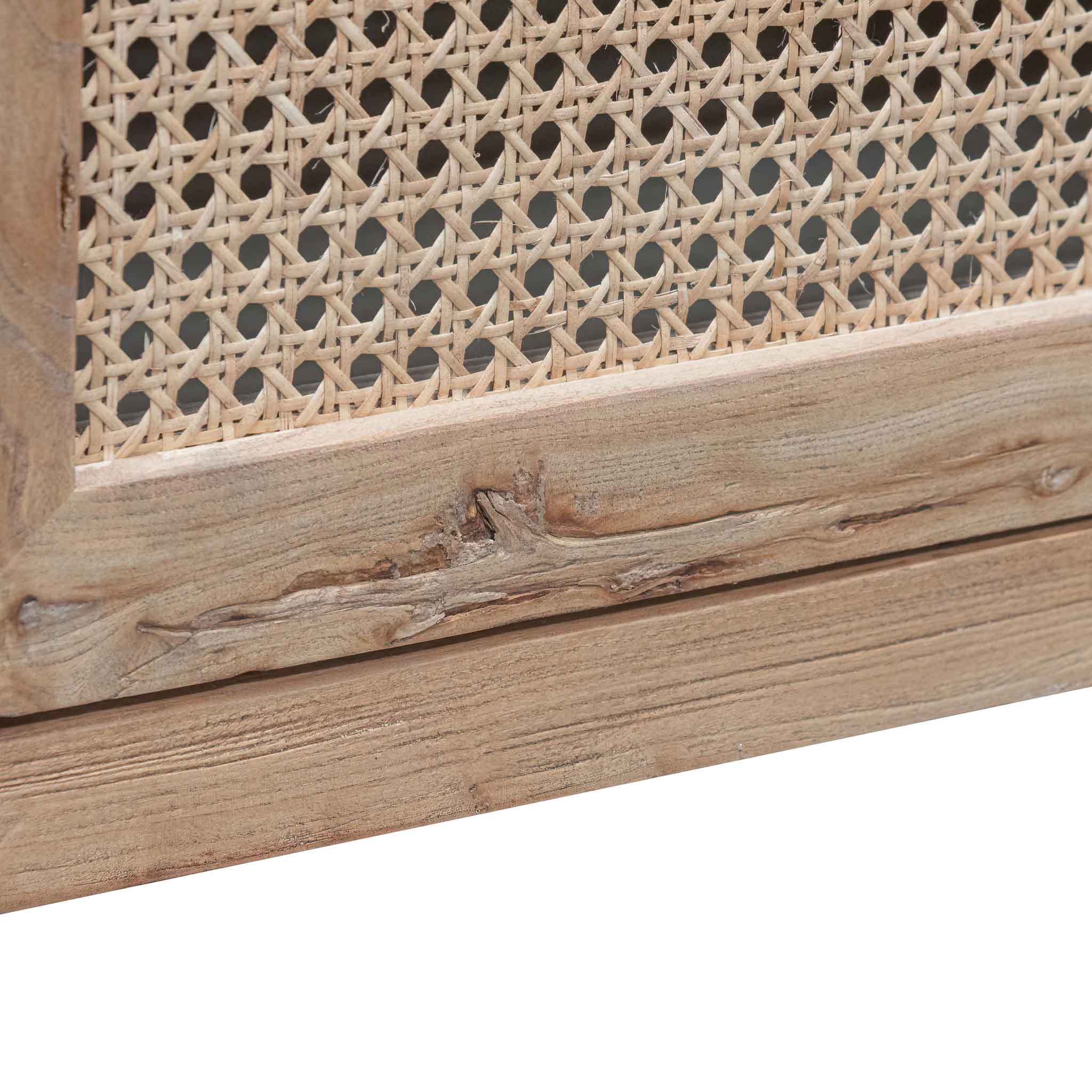 Tapia 2m TV Entertainment Unit - Natural with Rattan Doors TV/Entertainment Unit Reclaimed-Core   