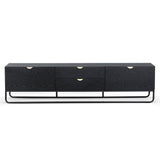 Boyle 2m Wooden TV Entertainment Unit - Black TV/Entertainment Unit Century-Core   