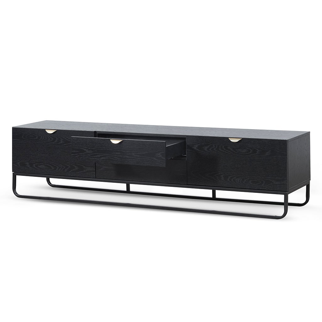 Boyle 2m Wooden TV Entertainment Unit - Black TV/Entertainment Unit Century-Core   