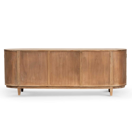 Obrien 2.1m Sideboard Unit - Natural with Rattan Doors Buffet & Sideboard Reclaimed-Core   