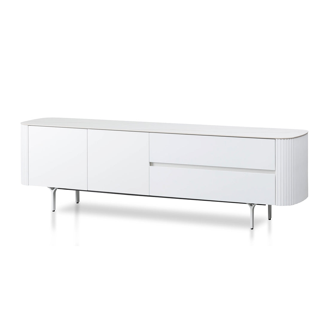 Higgins 1.8m TV Entertainment Unit - White | Interior Secrets