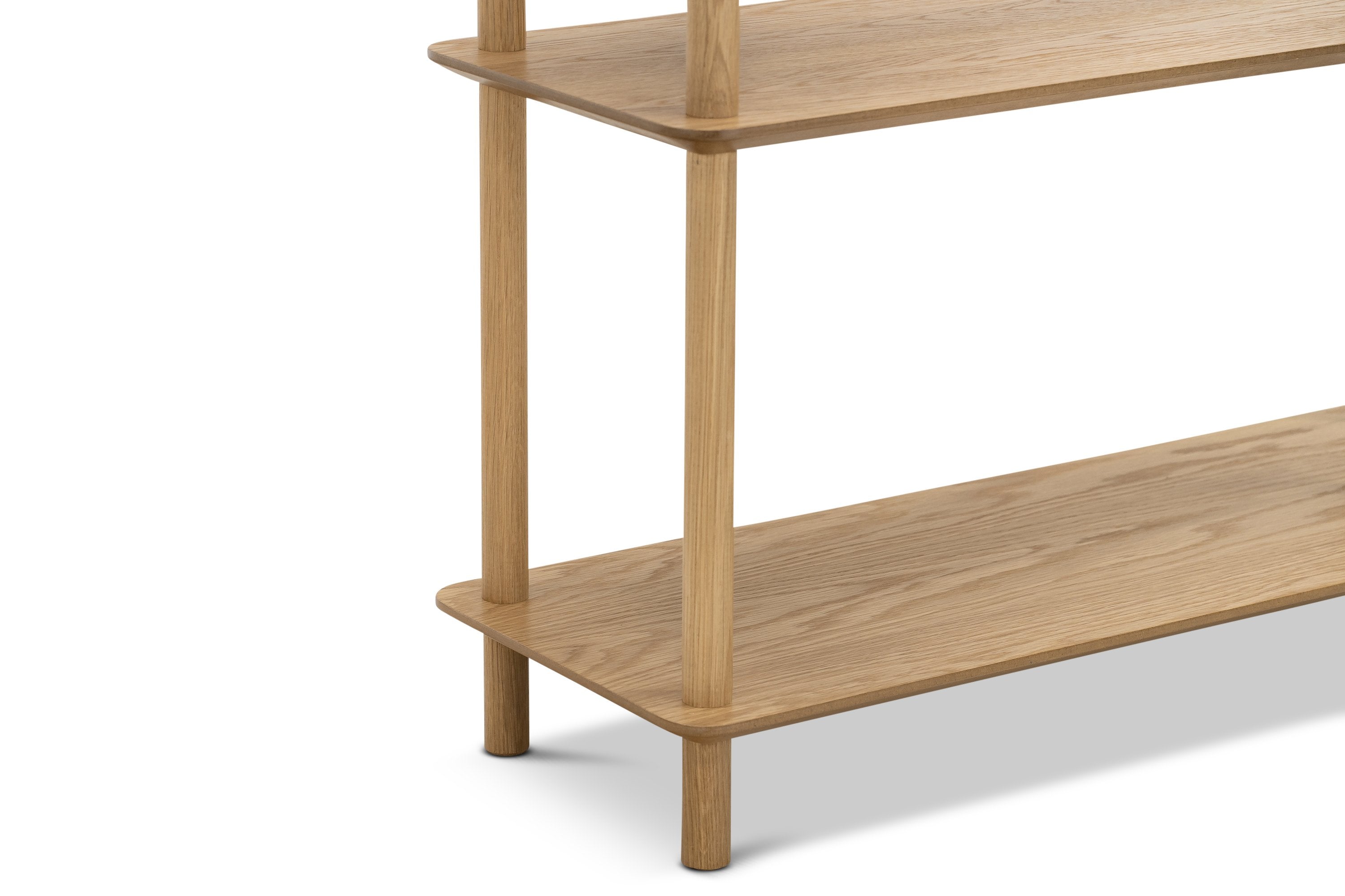 Tallulah 5-Tier Oak Shelving Unit - Natural Shelves Eastern-local   