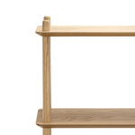 Tallulah 5-Tier Oak Shelving Unit - Natural Shelves Eastern-local   