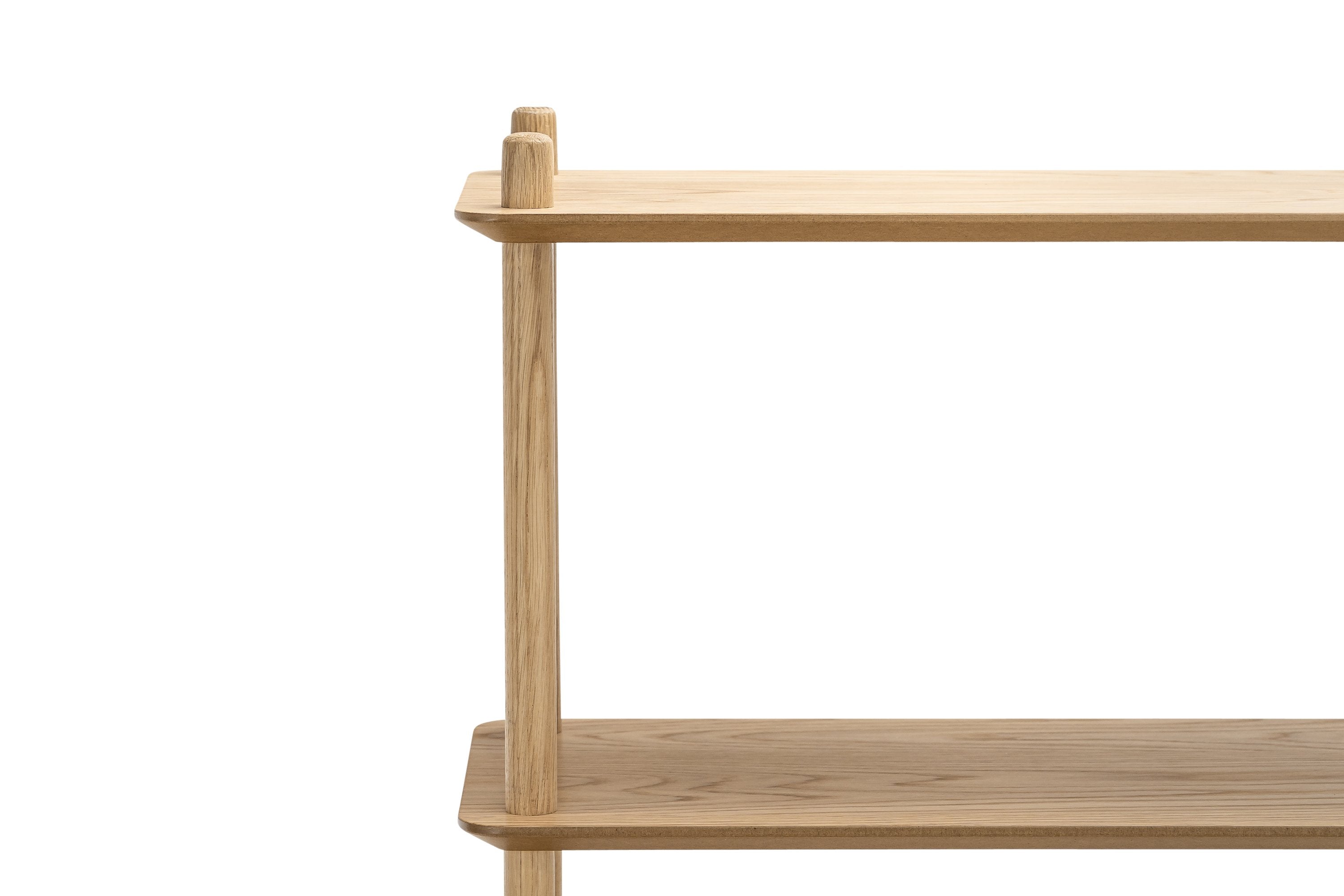 Tallulah 5-Tier Oak Shelving Unit - Natural Shelves Eastern-local   
