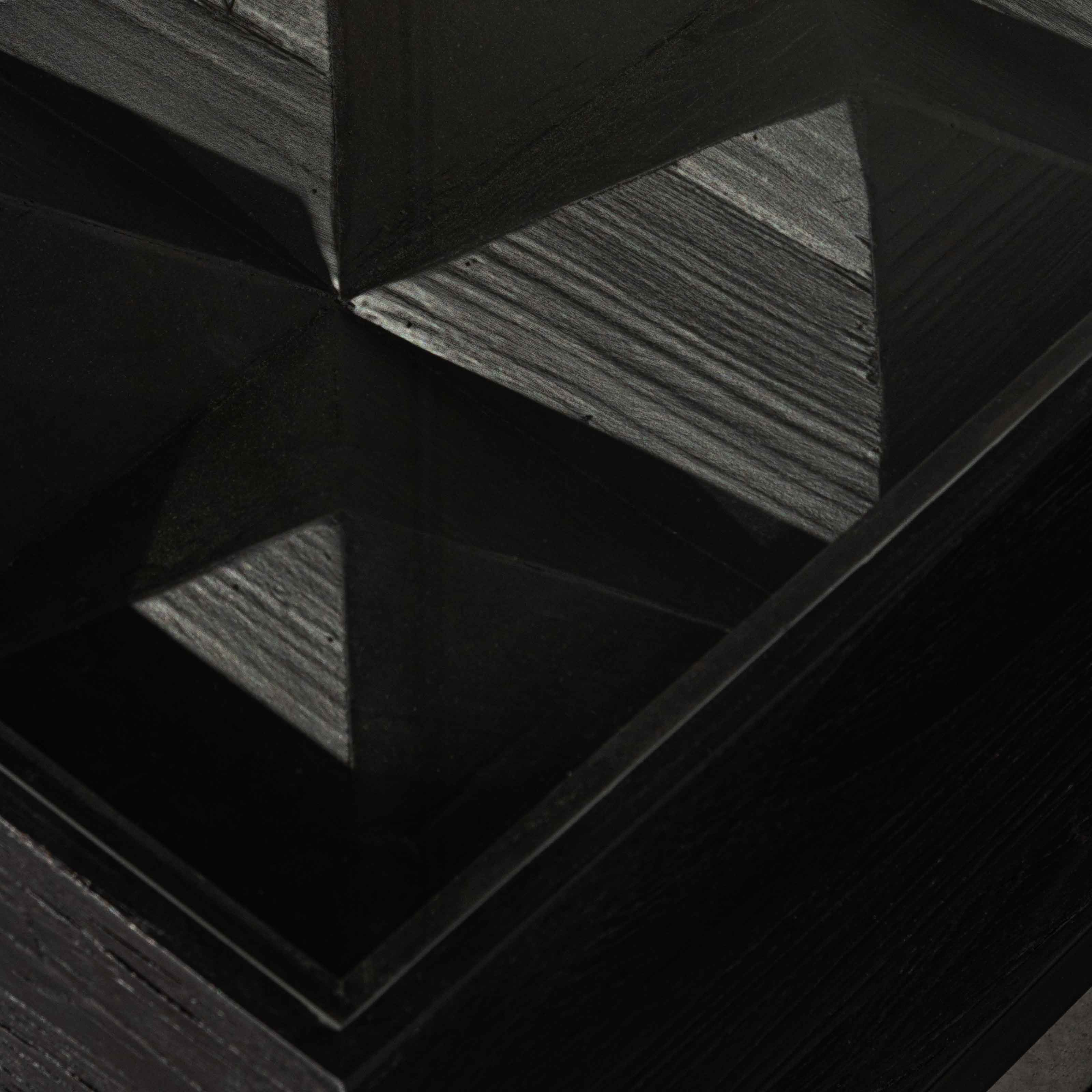 Ted 1.39m Reclaimed Console Table - Black Console Table Nicki-Core   