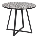 Tella Ceramic Top Dining Table - Black/White DT5468-LA