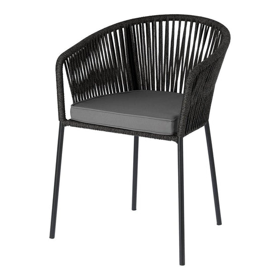 Yanet Indoor / Outdoor Dining Chair - Dark Grey DC5469-LA