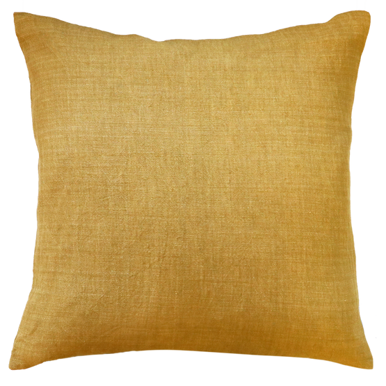 Ollo Adria Linen & Cotton Cushion - Mustard Cushion Furtex-Local   