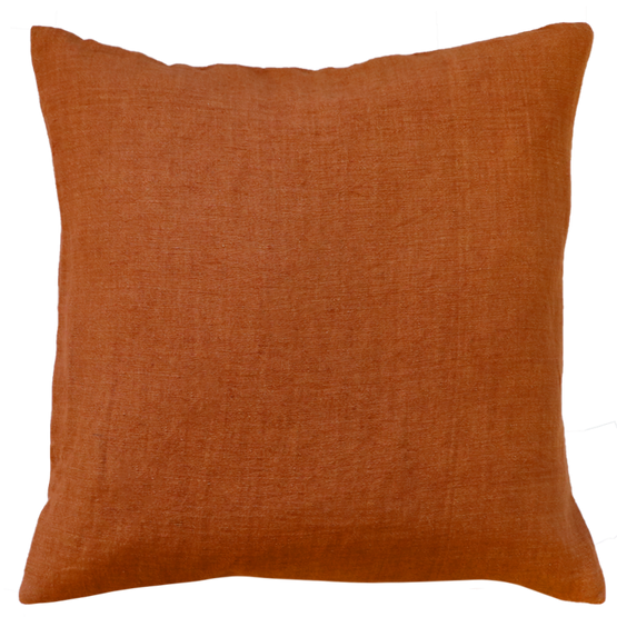 Ollo Adria Linen & Cotton Cushion - Rust Cushion Furtex-Local   