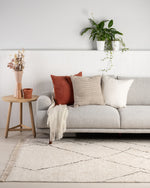 Ollo Adria Linen & Cotton Cushion - Light Grey Cushion Furtex-Local   
