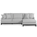Alana 3 Seater Right Chaise Fabric Sofa - Grey Chaise Lounge Casa-Core   