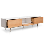 Alto 2m Wooden TV Entertainment Unit - White - Natural TV/Entertainment Unit Better B-Core